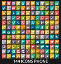 Set phone icon Royalty Free Stock Photo