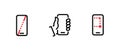 Set of Phone Tech Specs icons. Editable line vector.