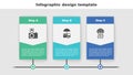 Set Photo camera with flash, Fast street food cart and Jellyfish. Business infographic template. Vector