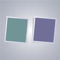 Set of photo frame on isolate background. Vector Royalty Free Stock Photo