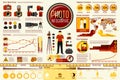 Set of Photographer work Infographic elements with