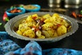 Aloo Masala or Potato Masala - a traditional Indian dish Royalty Free Stock Photo