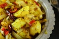 Aloo Masala or Potato Masala - a traditional Indian dish Royalty Free Stock Photo