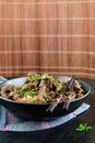 Beef Stir Fry with Rice Royalty Free Stock Photo