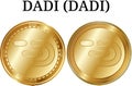 Set of physical golden coin DADI DADI