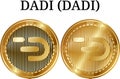 Set of physical golden coin DADI DADI