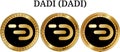 Set of physical golden coin DADI DADI