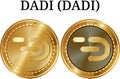 Set of physical golden coin DADI DADI