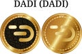 Set of physical golden coin DADI DADI