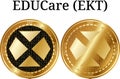 Set of physical golden coin EDUCare EKT