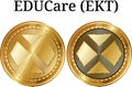 Set of physical golden coin EDUCare EKT