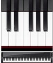 Set of piano keys in illustration Royalty Free Stock Photo