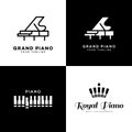 Piano logo set