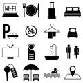 Set of pictograms - travel/ travelling/ holiday/ hotel/ motel