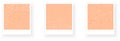 Set of picture cards with communication social mesh. Network polygonal trendy peach fuzz color background