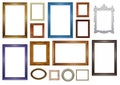 Set of picture frames Royalty Free Stock Photo