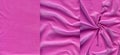 Set of pink leather textures Royalty Free Stock Photo