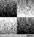 Set of Pixel Abstract technology gradient bw backgrounds. Business black white mosaic backdrops with failing pixels. Royalty Free Stock Photo