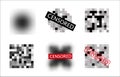 Set of Pixel censored signs. Censor bar concept. Censorship rectangle. Art desing. Royalty Free Stock Photo