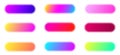 Set of pixelated gradient backgrounds for buttons