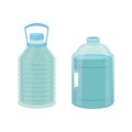 Set Plastic bottle of pure water, different bottle design vector illustration in cartoon style. Royalty Free Stock Photo