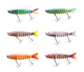 Set of plastic fish bait