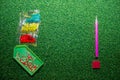 Set - a plastic stylus for a diamond mosaic, glue, rhinestones in bags for handmade