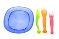 Set of plastic ware Royalty Free Stock Photo