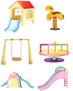 set of playground Royalty Free Stock Photo