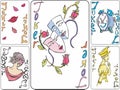 Set of playing joker cards Royalty Free Stock Photo