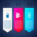 Set Please do not disturb, Digital door lock with wireless and Mobile and password. Business infographic template