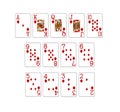 set of poker cards Royalty Free Stock Photo