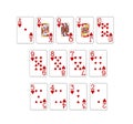 set of poker cards Royalty Free Stock Photo