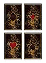 Set poker cards Royalty Free Stock Photo