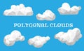 set of polygonal clouds