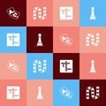 Set pop art Bingo, Board game, Crossword and Chess icon. Vector Royalty Free Stock Photo