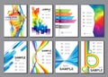 Set of Poster Templates Royalty Free Stock Photo