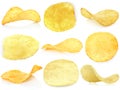 Set of potato chips