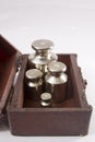 Set of precision weights for a balance scale