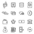 Set of premium investments icons in line style. Royalty Free Stock Photo