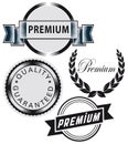 Set of premium labels Royalty Free Stock Photo