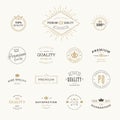 Set of premium quality stickers and elements Royalty Free Stock Photo