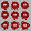 Wax stamp seals Royalty Free Stock Photo