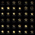 Set of Premium star logo design Royalty Free Stock Photo
