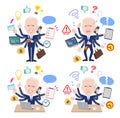 A set of President Biden who perform multitasking in the office