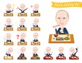 A set of President Putin about meals