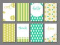 Set of printable journaling cards