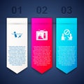 Set Problem pollution of the ocean, Stop plastic and . Business infographic template. Vector