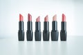 Set of professional lipsticks Royalty Free Stock Photo