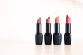 Set of professional lipsticks